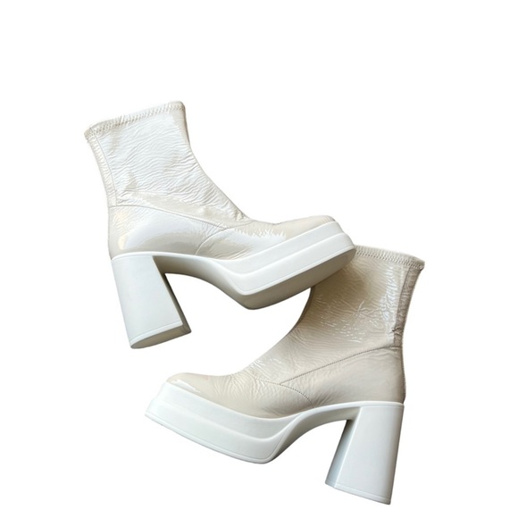 Free People - Double Stack Platform Bootie Sz39 1/2 - Picture 11 of 13